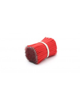 60mm 30 AWG Lead Wires (1000-Pack) - 60mm, Red: 1000-Pack