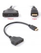 1080P HDMI Port Male To 2 Female 1 In 2 Out Splitter Cable Adapter Converter