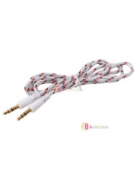 1M 3Ft 3.5mm Male to Male Plug Jack Stereo Audio AUX Cable for iPhone 5c 5s iPod