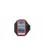Sports Gym Nylon Arm Band Case for Samsung Galaxy S4 / i9500 (Black + Red)