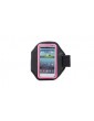 Sports Gym Nylon Arm Band Case for Samsung Galaxy S4 / i9500 (Black + Pink)