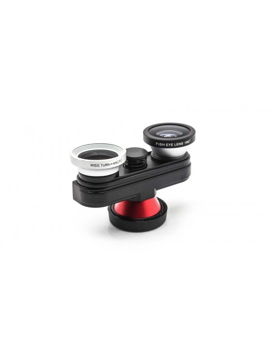 4-in-1 Wide Angle + Fish Eye + Macro Lens for iPhone 5