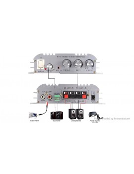 SOOER SON-169 300W 12V Super Bass HiFi Stereo Home Car Power Amplifier