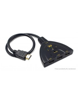 3-input 1-output HDMI Switch Splitter Adapter Cable