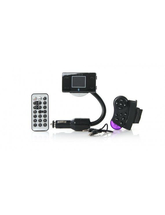 1.5" LCD MP3 Player FM Transmitter + Bluetooth Hands-Free