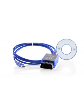 Car Diagnostic ELM327 Interface USB OBD2 Cable (Blue)