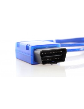 Car Diagnostic ELM327 Interface USB OBD2 Cable (Blue)