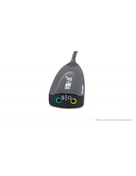 5HV2 USB 2.0 Virtual 7.1 Channel Audio External Sound Card Adapter